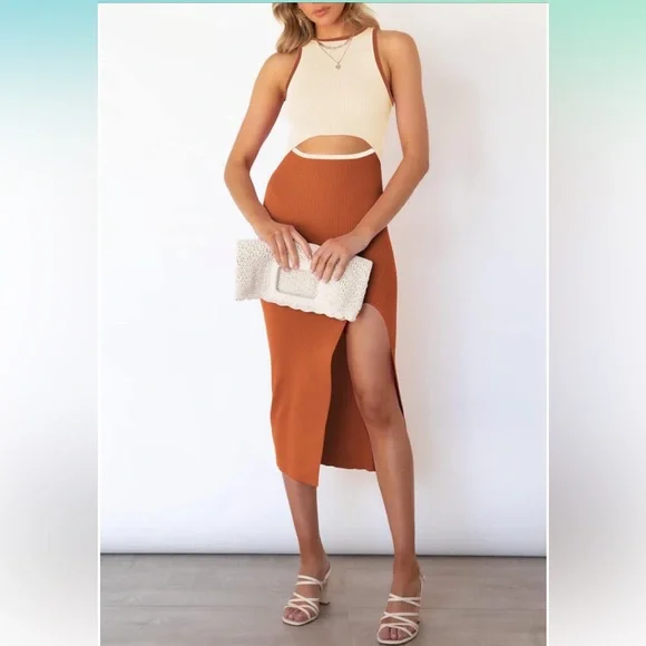 Knit midi dress - Picture 1 of 5